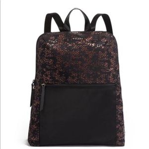 Tumi Voyager backback-Black & Rose Gold